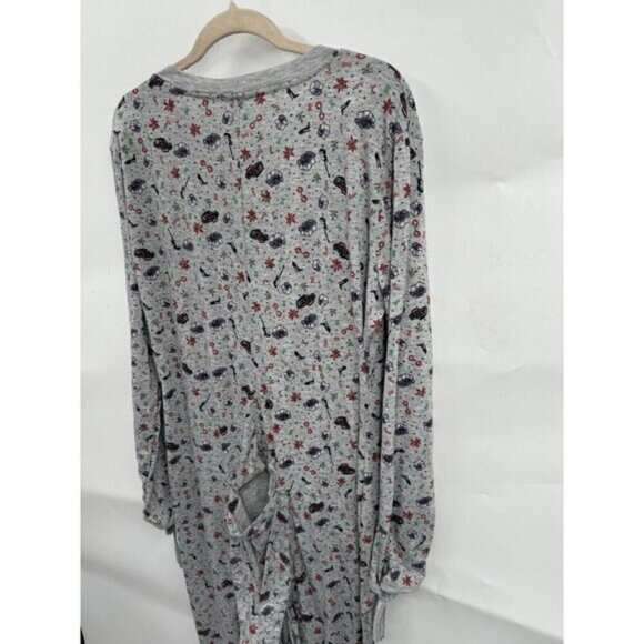 Savage X Fenty PJ Jumpsuit Women Large Grey It’s The Savage One Piece Holiday - Picture 13 of 14